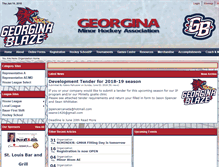 Tablet Screenshot of georginahockey.com